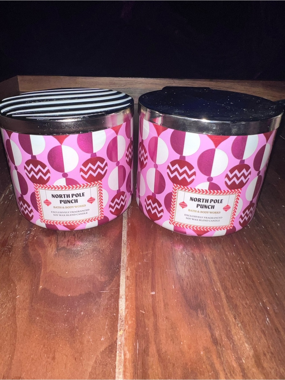 Bath & Body Works -  2  “North Pole Punch” 3-Wick Candle Jar